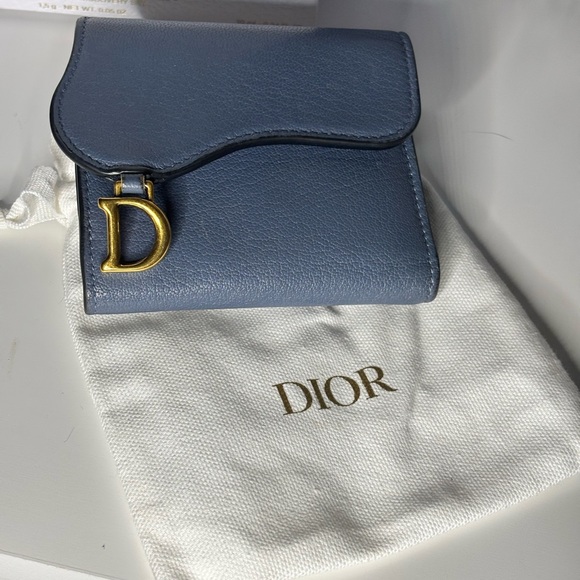 Dior Saddle Wallet Cerulian Blue - Picture 11 of 14